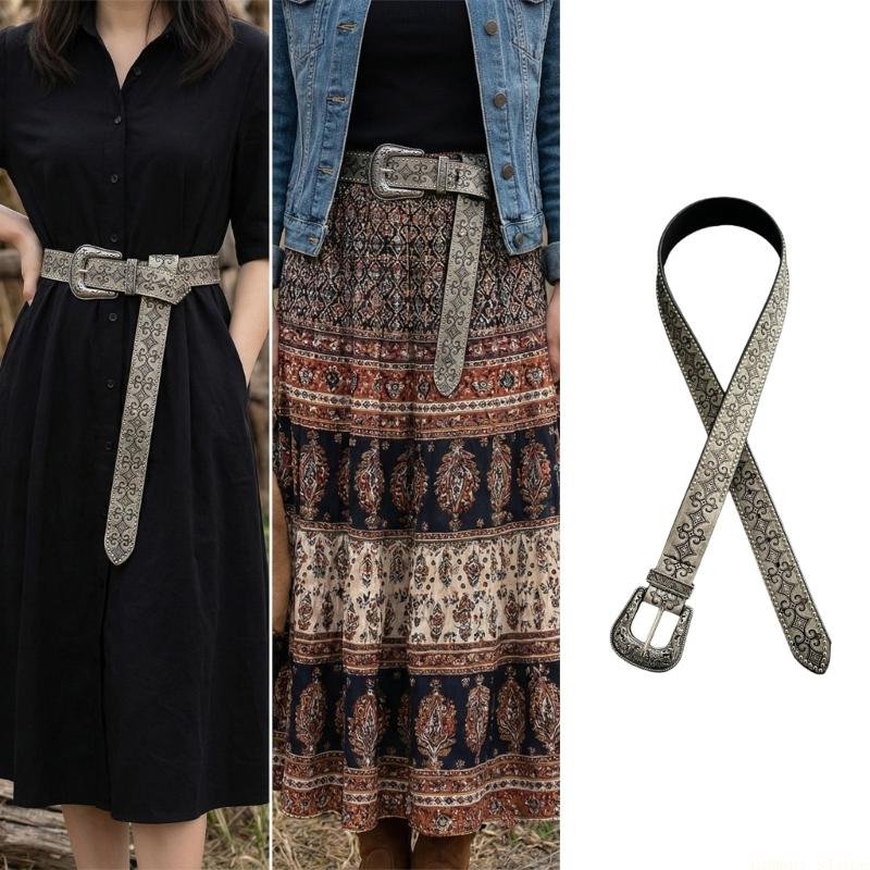 Women Formal Wear Western - 31BF 클래식 레트로 벨트 기능 서양