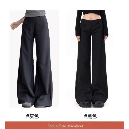 봄 여성 의류 로우 웨이스트 슬리밍 테일러드 트라우저  - Tailored Trouser Wide 리뷰 및 가격