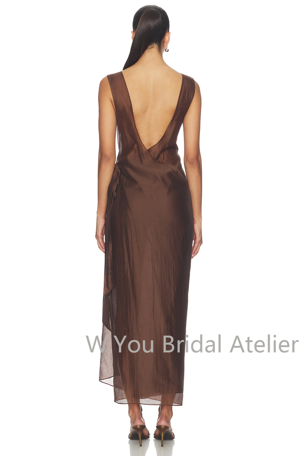 이브닝 드레스 오프 숄더 민소매 사이드 러칭 랩 드레이 - Women'S Formal Wear For Wedding Guest 리뷰 및 가격