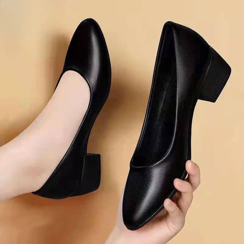 2026 여성용 로우힐 펌프스 블랙 천연 가죽 정장 구 - Slingback Heel Formal 리뷰 및 가격