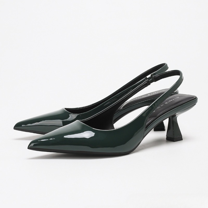 우아한 백리스 하이힐 여성용 럭셔리 페이턴트 가죽 브랜 - Slingback Heel Formal 리뷰 및 가격