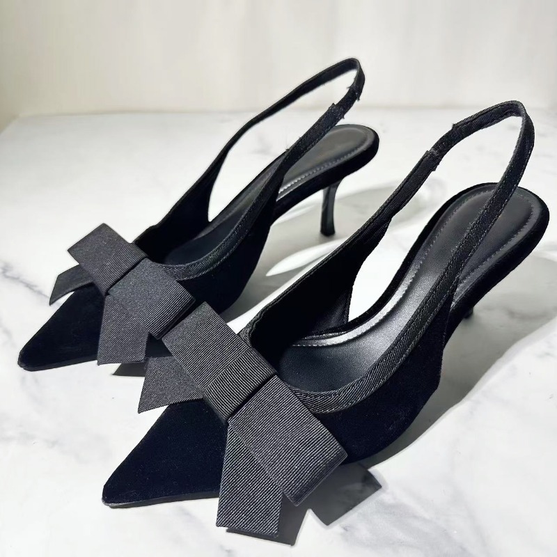 여성용 얇은 힐 포인티드 토 슬링백 펌프, 블랙, 우아 - Slingback Heel Formal 리뷰 및 가격