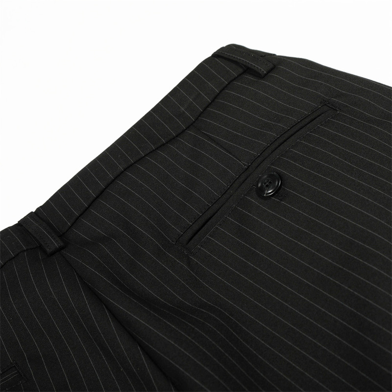 남성용 핀스트라이프 와이드 레그 드레스 팬츠 루즈핏 빈 - Tailored Trouser Wide 리뷰 및 가격