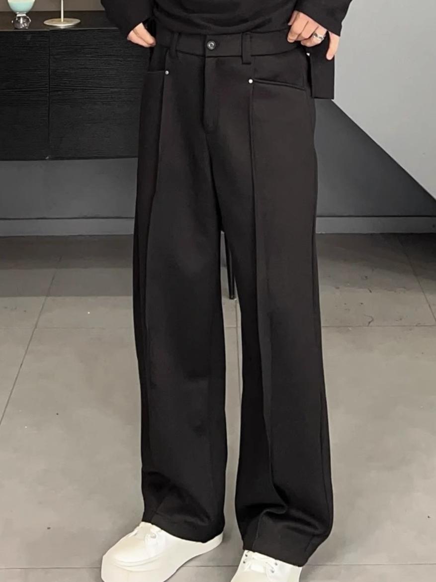 한국 스타일 캐주얼 팬츠 드레이프 와이드 레그 하이웨이 - Tailored Trouser Wide 리뷰 및 가격